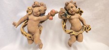 Paar Engel Holz geschnitzt