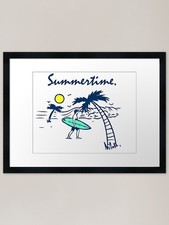 Ready for surf Gerahmter
