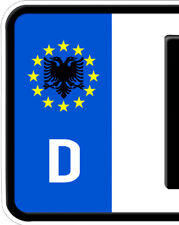 2x  Albania Aufkleber Sticker Shqipëria Albanien kosov Kennzeichen Nummernschild