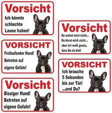 Schild Vorsicht Französische
