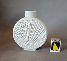 vintage Krautheim Vase Bisquit Porzellan Saturn matte white 60er 60s 70s 70er