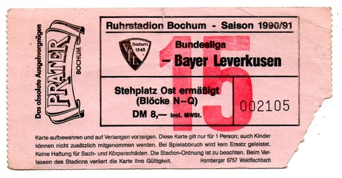 Ticket vfl bochum bayer - bl,
