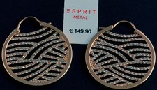 Damen Ohrringe Creole Esprit Roségold plattiert mit Zirkonia 149,90€ 