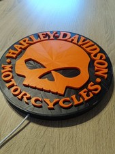 3D Harley Skull Lampe , usb 