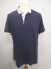 Brunello Cucinelli Poloshirt T-Shirt Kragen Slim Fit Kurzarm blau Gr.XL (J22-06)