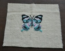 STICKBILD, KREUZSTICH, FERTIG