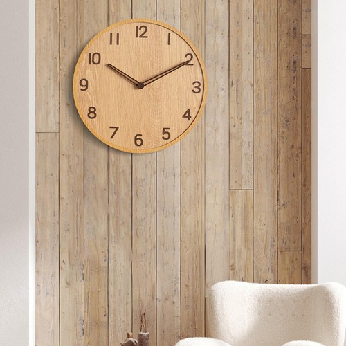 Moderne wanduhr aus holz - moderne,