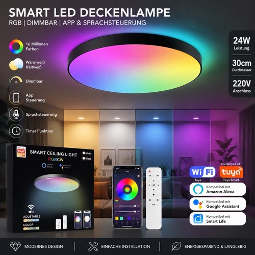 Smart wlan deckenlampe - smart, led