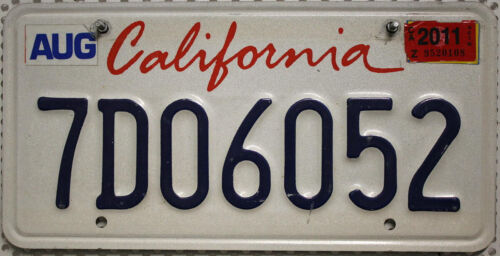California nummernschild usa - california,
