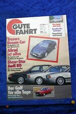 Gute Fahrt 10/87 Audi 80 Diesel Treser Roadster Audi 80 Tuning