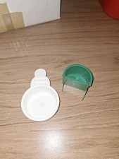 Vogelnapf halbrund Hängenapf Wassernapf Futternapf Set 2 Stück 7x5x4cm o.5,5x4x3