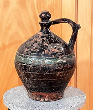 Tonkrug schwarz-braun antik