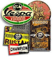 Rat Look Vespa Aufkleber-Set 2