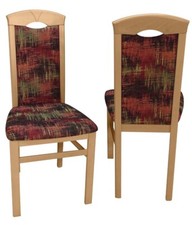 Massivholzstuhl 2er-Set, 4-Fuß-Stuhl (2Stück) in 5 Farben, montiert