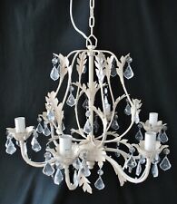 Florentiner Deckenlampe Rokoko Korbleuchter Kerzen Kronleuchter Krystall Imitat