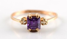 Goldring 14k. violetten