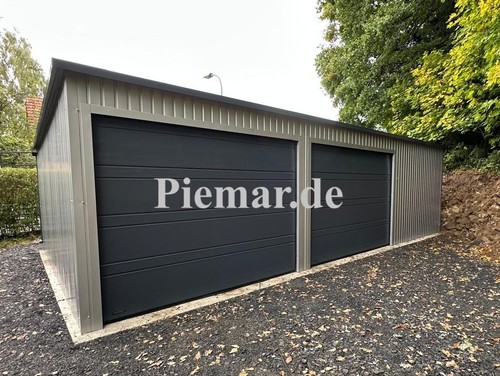 Blechgarage 9x5x2 mit - blechgarage,