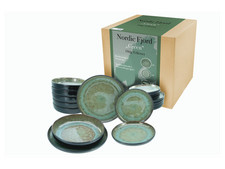 Creatable Geschirrset »Nordic Fjord« (18-teiliges Teller Set, Green) - B-Ware 