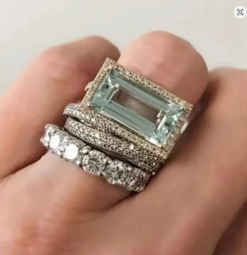 3er ring set - 3er, blau
