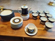 Thomas Rotunda Kobalt mit Golddekor 10-teiliges Kaffee-Teeservice Tapio Wirkkala