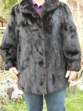 Edle Pelz-Jacke Kurzmantel Gr