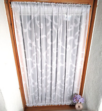 Handarbeit Scheibengardinen Weiß B 100cm Spanngardine H 98cm Dachfenster