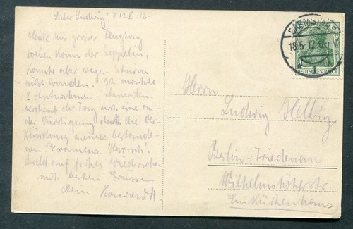 Zeppelin flugpost 1912 - flugpost,