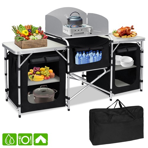 Zeltschrank camping küche alu - zeltschrank,