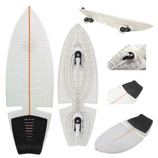 F2 Surf Waveboard Carving Board Street Surfer Skateboard - weiss