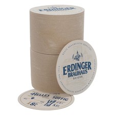 100x Erdinger Weissbräu Bier Bierdeckel Untersetzer rund 10,5 cm Durchmesser wei