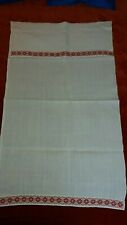 Überhandtuch Vorhangtuch Schranktuch Schrankvorhang mit Kreuzstich Bordüre