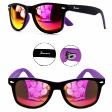 Rennec Sonnenbrille Nerd Retro