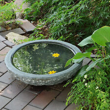 Vogeltränke Granit grau