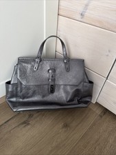 Liebeskind Berlin Handtasche Leder Metallic Grau – edel & geräumig