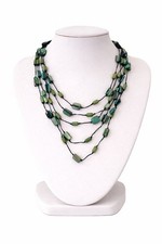 Mehrreihige Halskette Grün