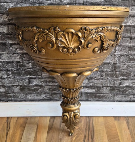 Wandkonsole gold halbrund - wandkonsole,