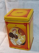 nostalgische MAGGI Blechdose mit alten Werbemotiven LBH ca. 11 x 11 x 16,5 cm