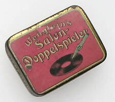 Alte Antike Blechdose Wenglein´s Salon-Doppelspieler Grammophon Salon Nadeln