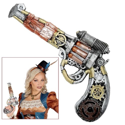 Steampunk revolver colt - revolver,
