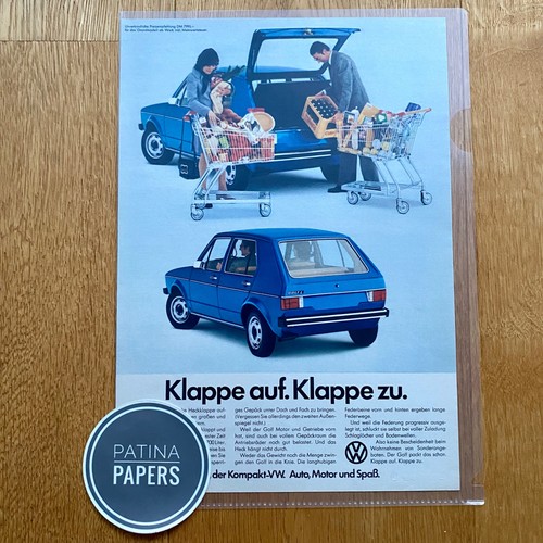 1974 golf klappe auf - vw,