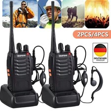 2/4tlg Baofeng UV-5R Walkie-Talkie (VHF & UHF) Handheld Hand-Funkgerät Set