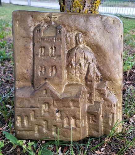 Relief platte stadtansicht - relief,
