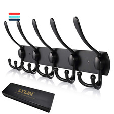 Edelstahl Wandhaken | 3-fach Haken | Matt Schwarz