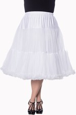 Weiß retro rockabilly weich - weiß,