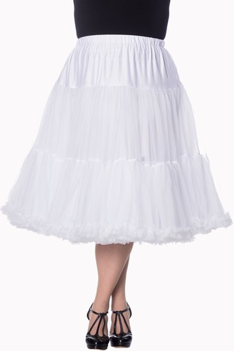 Weiß retro rockabilly weich - weiß,