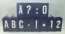 12x alte DB FALLBLATTANZEIGE ABC Zahlen AEG Zugzielanzeiger Klappzahlen Automat