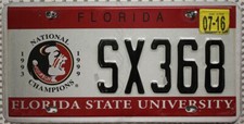 Florida Nummernschild USA