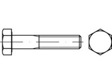 Sechskantschrauben mit Schaft ISO 4014 A 4-80 M 20 x 140 A 4-80 VES, CAB FASTENI