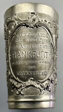 Alter Zinn Becher Deutscher Radfahrer Bund Frankfurt Tourenfahrer 1906 Fahrrad K