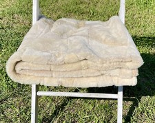 XXL Merino Lammfelldecke ca.220x180 cm Schaffellauflage Felldecke 